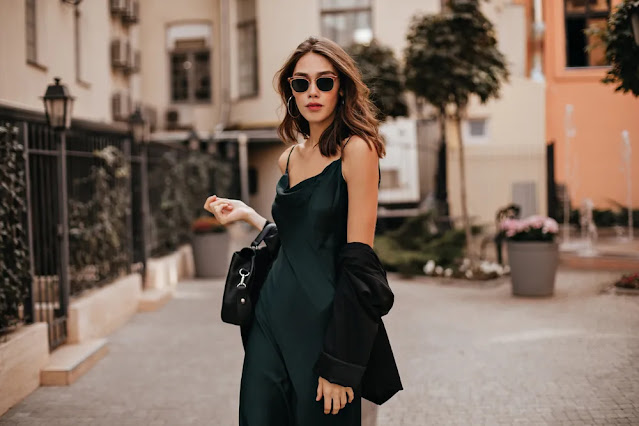 best and unique green dress captions for instagram